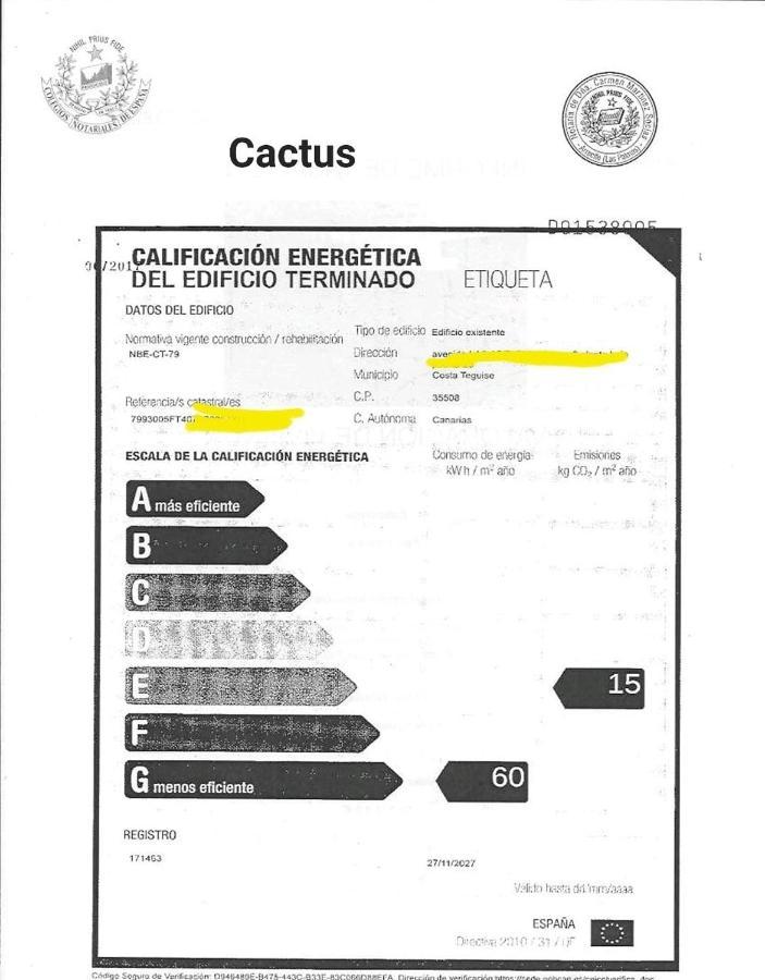 קוסטה טגוויסה Vivienda Vacacional Cactus מראה חיצוני תמונה